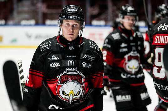Malmö Redhawks Filip Björkman deppar