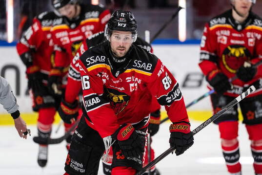 Luleås Mathias Bromé jublar