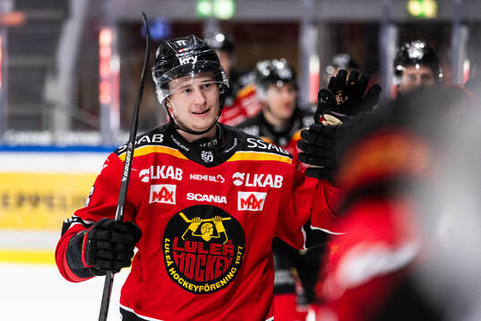 Luleås Pontus Andreasson jublar