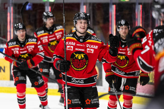 Luleås Pontus Andreasson jublar