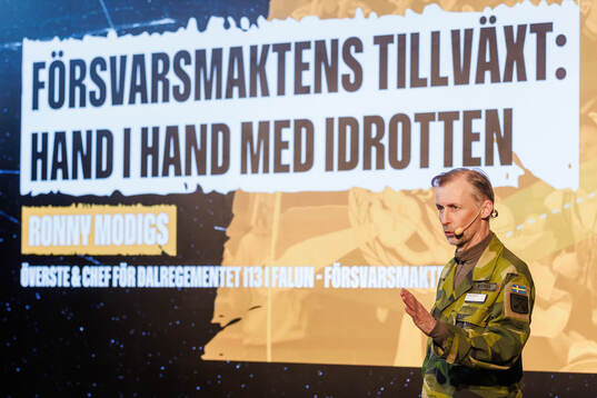 Ronny Modigs, överste och chef för Dalregemetet I13 i