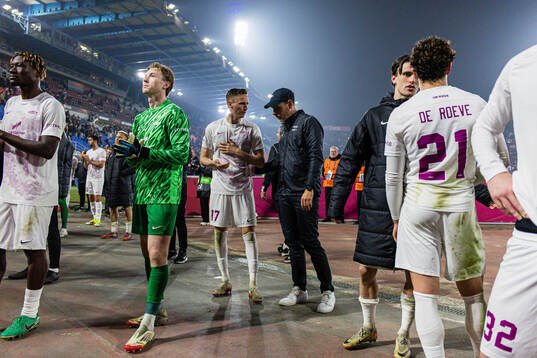 Goalkeeper Mathias Dyngeland, Joachim Soltvedt and head