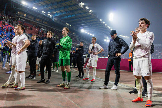 Bård Finne, goalkeeper Mathias Dyngeland, Joachim Soltvedt