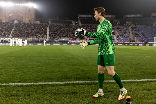 Goalkeeper Mathias Dyngeland of Brann