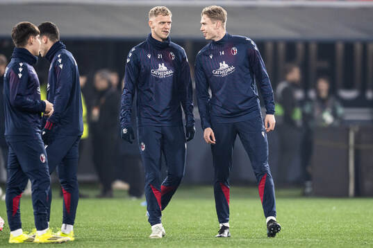 Jens Odgaard and Torbjørn Heggem of Brann