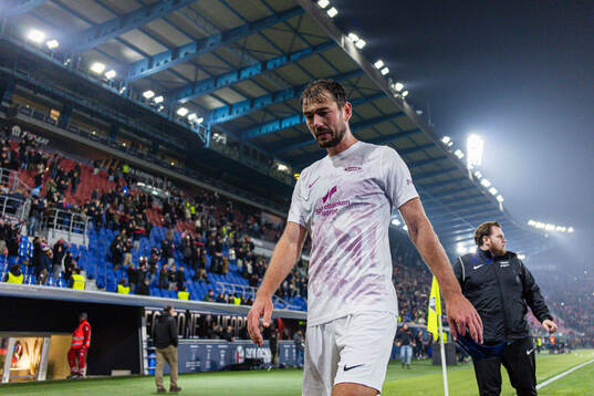 Fredrik Pallesen of Brann looks dejected