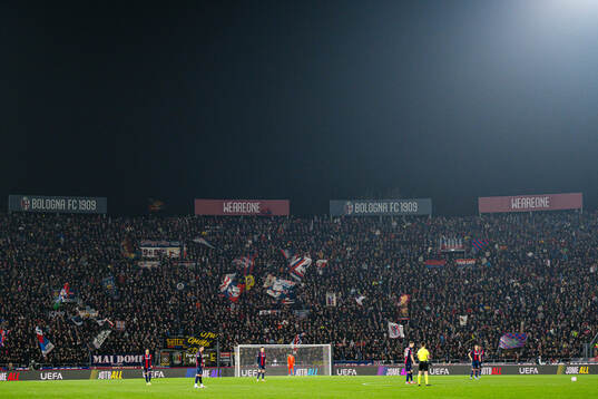 Spectators in the stands
