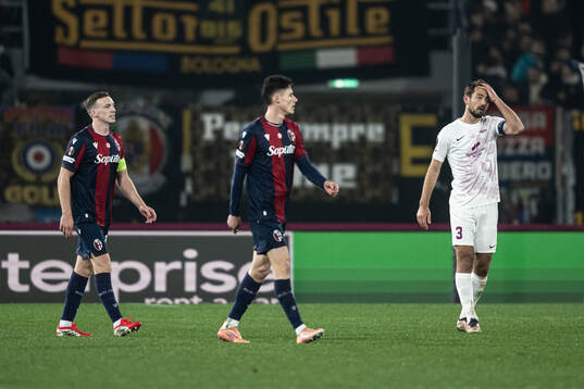 Fredrik Pallesen of Brann looks dejected