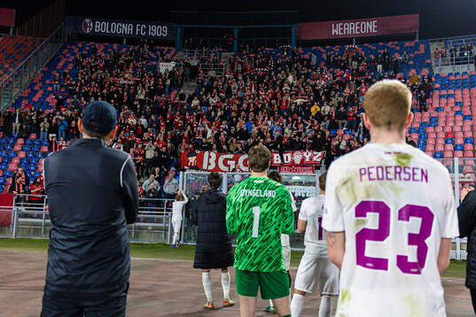 Spectators in the stands