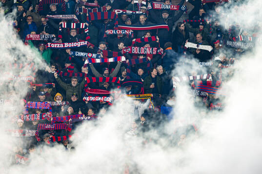 Spectators in the stands