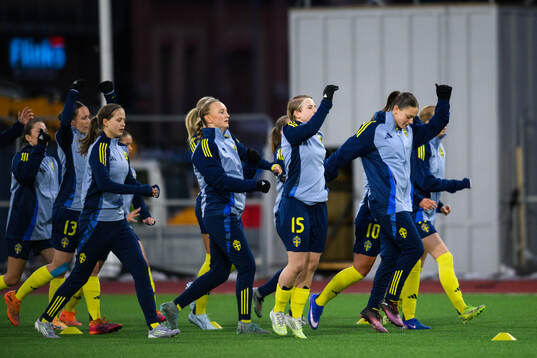 Sveriges Emilia Jägestedt Widstrand och Rona Krasniqi