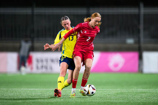 Sveriges Lovisa Breland och Danmarks Andrea Jeppesen