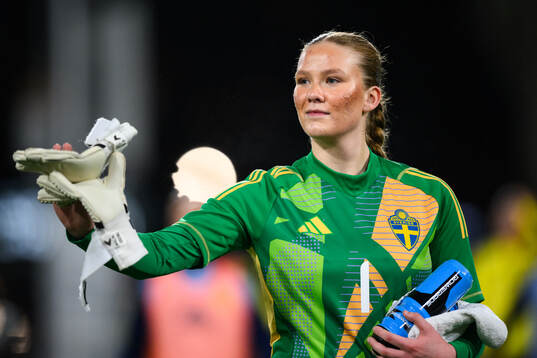 Sveriges målvakt Hanna Karlsson
