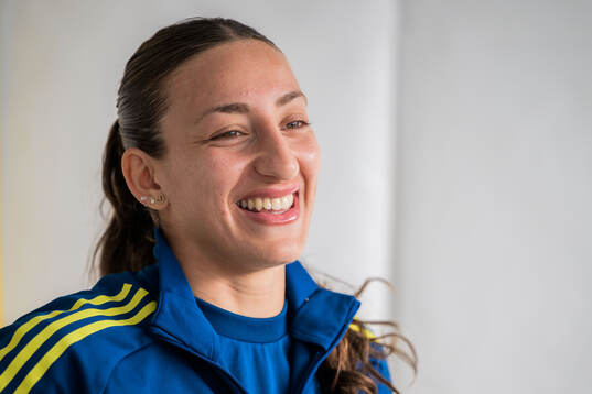 Rosa Kafaji of the Swedish women's national football team