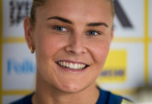 Amanda Nildén of the Swedish women's national football