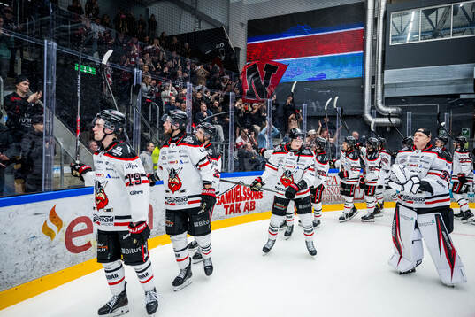 Nybros spelare jublar
