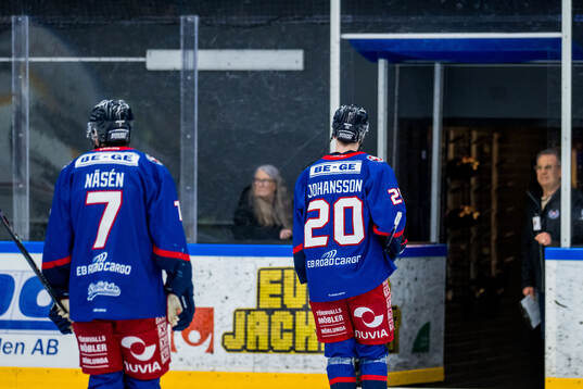 Oskarshamns Pontus Näsén och Victor Johansson deppar