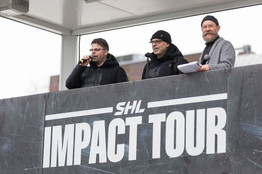 Brynäs tränare Ove Molin och Anders Carlsson