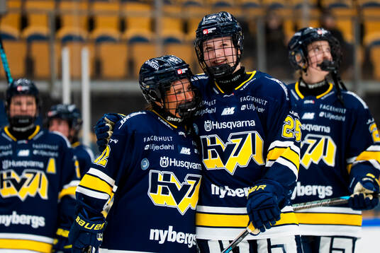 HV71s Kennedy Bobyck och Alva Johansson