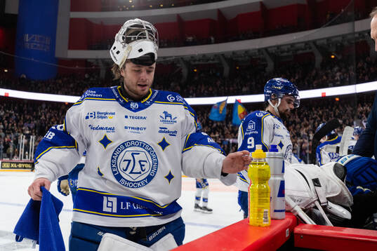 Leksands målvakt Filip Larsson
