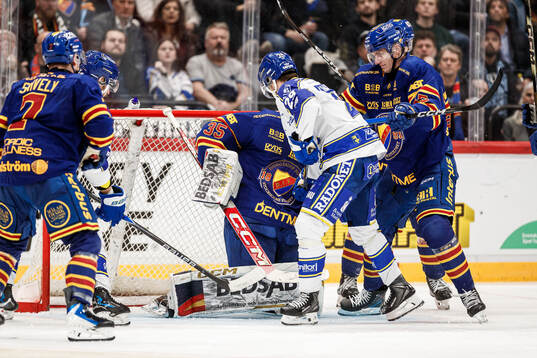 Djurgårdens Joseph Snively och Leksands Michael Lindqvist