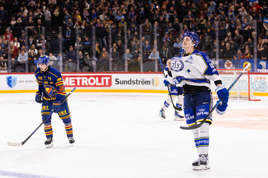 Djurgårdens Victor Eklund deppar och Leksands Anton