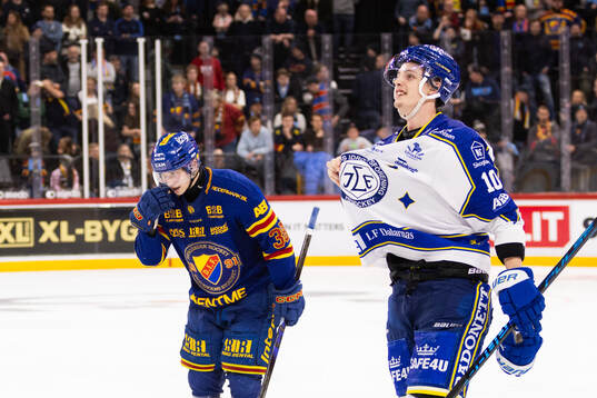 Djurgårdens Gustav Lindström deppar och Leksands Anton