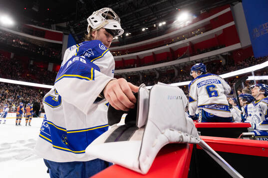 Leksands målvakt Filip Larsson