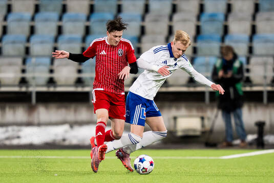Landskronas Kevin Jensen och IFK Norrköpings Fabian