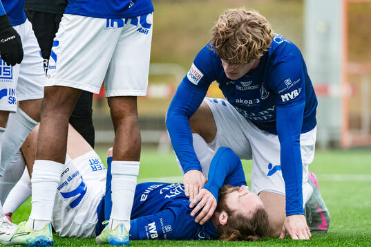 Trelleborgs Oskar Sverrisson har ont