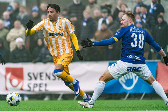 IFK Göteborgs Sebastian Clemmensen och Trelleborgs Jesper