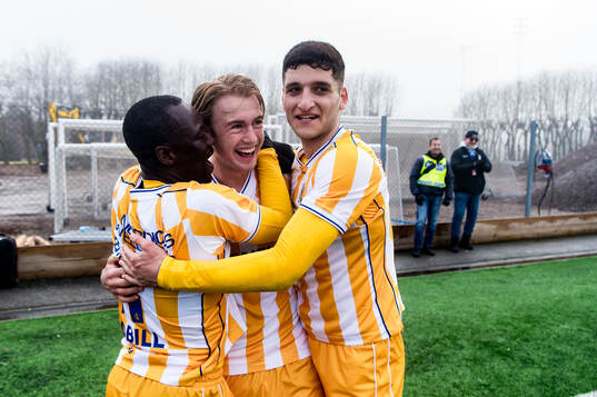 IFK Göteborgs Noah Tolf, Saidou Alioum Moubarak och