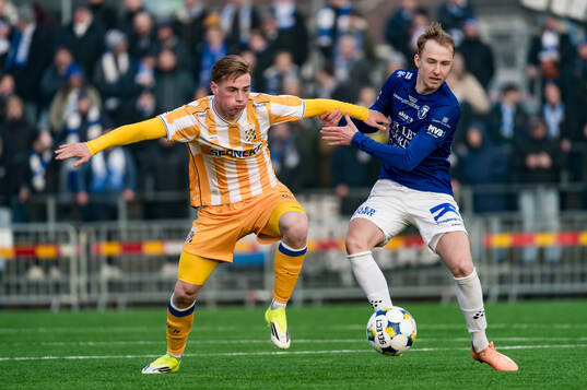 IFK Göteborgs Benjamin Brantlind och Trelleborgs Elliot