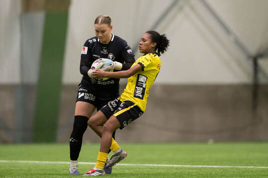 Trelleborgs Wilma Delerud och Elfsborgs Vanessa Lopez