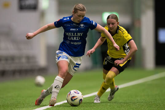 Trelleborgs Elina Lenir och Elfsborgs Hanna Gunnarsson