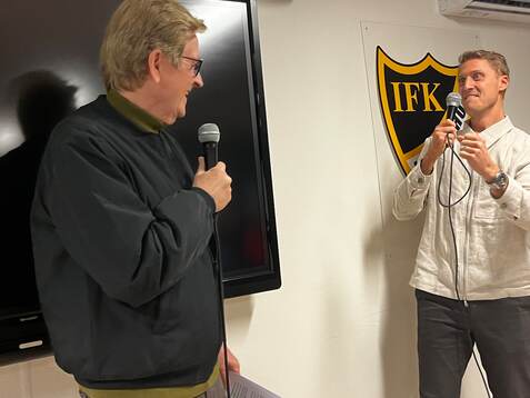 26026 Pär Hansson var gäst på IFK Hässleholms kafé och