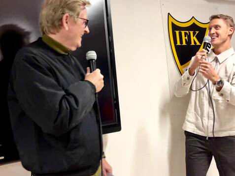 26026 Pär Hansson var gäst på IFK Hässleholms kafé och