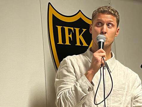 26026 Pär Hansson var gäst på IFK Hässleholms kafé och