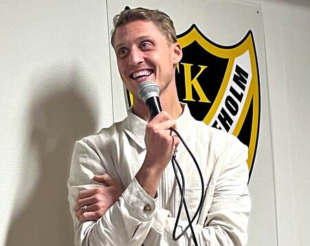 26026 Pär Hansson var gäst på IFK Hässleholms kafé och