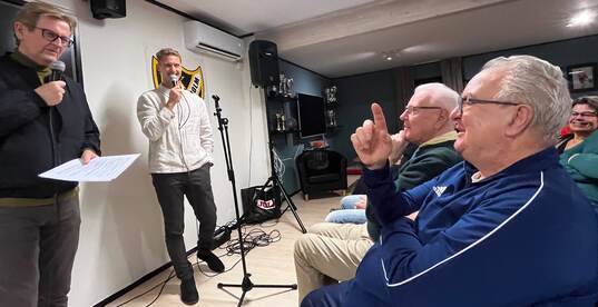 26026 Pär Hansson var gäst på IFK Hässleholms kafé och