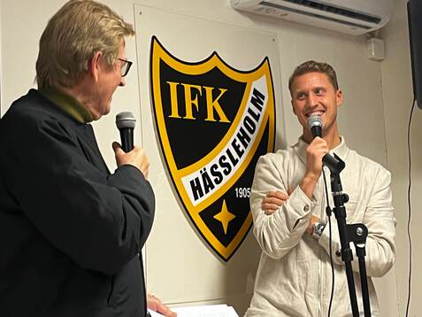 26026 Pär Hansson var gäst på IFK Hässleholms kafé och