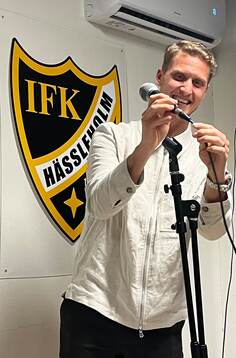 26026 Pär Hansson var gäst på IFK Hässleholms kafé och