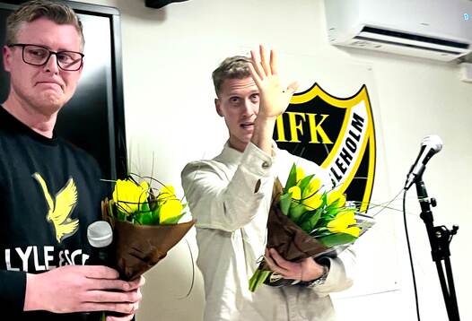 26026 Pär Hansson var gäst på IFK Hässleholms kafé och
