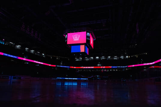 Interiör vy av Saab Arena
