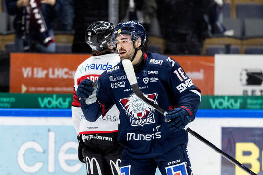 Linköpings Remi Elie jublar
