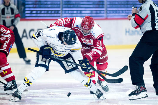 HV71s Hampus Eriksson och Timrås Anton Lander