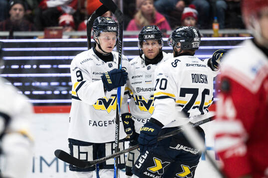 HV71s Hugo Pettersson jublar