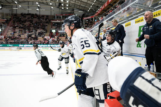 HV71s Andreas Borgman jublar