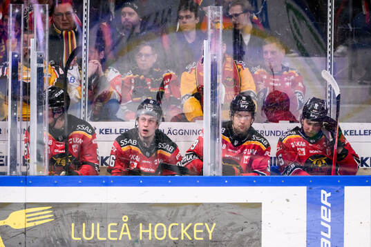Luleås Markus Nurmi, Pontus Andreasson, Heikki Liedes och