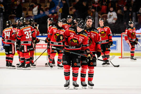 Luleås Erik Gustafsson och Mathias Bromé deppar